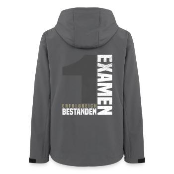 Félicitations pour le premier examen - Veste softshell femme recyclée Stanley/Stella - charbon - Dos - AI Model Female 172 light (172cm)