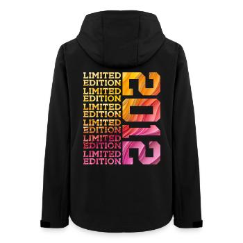 LIMITED EDITION 2012 14 JAHRE 14. GEBURTSTAG - Frauen Recycelte Softshelljacke von Stanley/Stella - Schwarz - Hinten - AI Model Female 172 light (172cm)