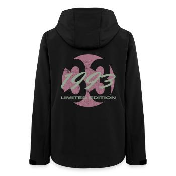 33. Geburtstag 1993 Geschenk für Männer und Frauen - Frauen Recycelte Softshelljacke von Stanley/Stella - Schwarz - Hinten - AI Model Female 172 light (172cm)