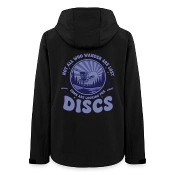 Tous ceux qui errent ne sont pas perdus à la recherche du disc golf - Veste softshell femme recyclée Stanley/Stella - noir - Dos - AI Model Female 172 light (172cm)