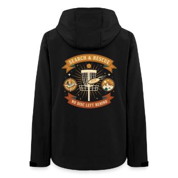 Recherche et sauvetage : aucun disque laissé derrière Disc golf - Veste softshell femme recyclée Stanley/Stella - noir - Dos - AI Model Female 172 light (172cm)