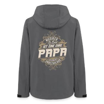 Père musicien - Veste softshell femme recyclée Stanley/Stella - charbon - Dos - AI Model Female 172 light (172cm)