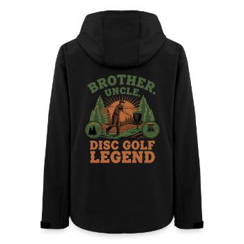 Bruder Onkel Disc Golf Legend Scenic - Frauen Recycelte Softshelljacke von Stanley/Stella - Schwarz - Hinten - AI Model Female 172 light (172cm)