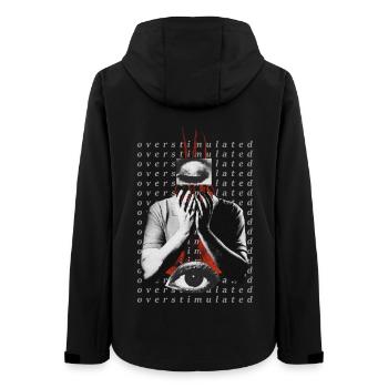 Überstimuliert - Frauen Recycelte Softshelljacke von Stanley/Stella - Schwarz - Hinten - AI Model Female 172 light (172cm)
