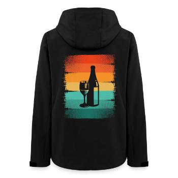 Wein - Frauen Recycelte Softshelljacke von Stanley/Stella - Schwarz - Hinten - AI Model Female 172 light (172cm)