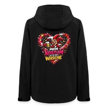 Karneval Party Outfit Kostüm Ist In Der Wäsche - Frauen Recycelte Softshelljacke von Stanley/Stella - Schwarz - Hinten - AI Model Female 172 light (172cm)
