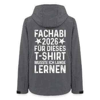T-shirt Fachabi 2026 indiquant la remise des diplômes de longue durée d’apprentissage - Veste softshell femme recyclée Stanley/Stella - charbon - Dos - AI Model Female 172 light (172cm)