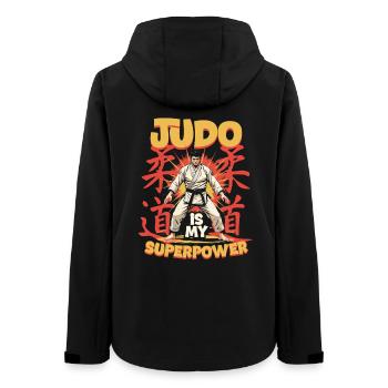 Judo Is My Superpower - Frauen Recycelte Softshelljacke von Stanley/Stella - Schwarz - Hinten - AI Model Female 172 light (172cm)