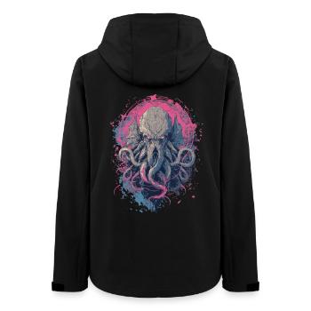 Kosmisches Tentakelwesen – Dark Horror Art - Frauen Recycelte Softshelljacke von Stanley/Stella - Schwarz - Hinten - AI Model Female 172 light (172cm)