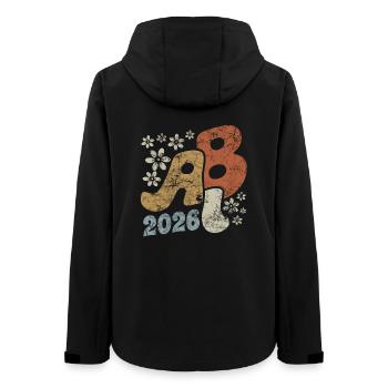 Don Abitur vintage ABI Blossoms 2026 - Veste softshell femme recyclée Stanley/Stella - noir - Dos - AI Model Female 172 light (172cm)