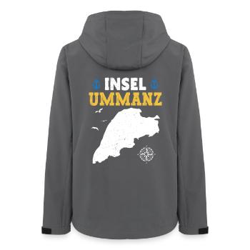Baltic Sea Holiday ISLAND UMMANZ Fun - Women’s Recycled Softshell Jacket by Stanley/Stella - anthracite - Back - AI Model Female 172 light (172cm)