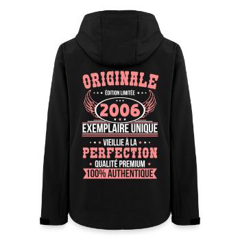 2006 – Einzigartiges Beispiel – Premiumqualität - Frauen Recycelte Softshelljacke von Stanley/Stella - Schwarz - Hinten - AI Model Female 172 light (172cm)