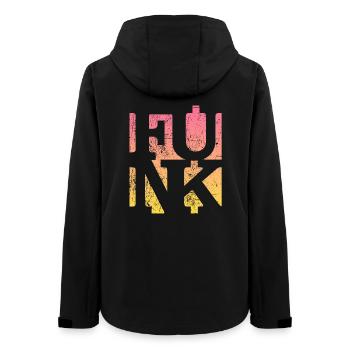Funk Retro Music - Women’s Recycled Softshell Jacket by Stanley/Stella - black - Back - AI Model Female 172 light (172cm)