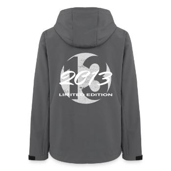 13. Geburtstag 2013 Jungen und Mädchen Geschenk - Frauen Recycelte Softshelljacke von Stanley/Stella - Anthrazit - Hinten - AI Model Female 172 light (172cm)