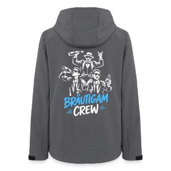 JGA T-Shirt Männer Junggesellenabschied Poltern - Frauen Recycelte Softshelljacke von Stanley/Stella - Anthrazit - Hinten - AI Model Female 172 light (172cm)