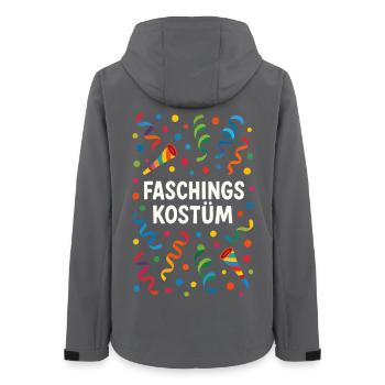 Fasching Konfetti Faschingskostüm bunt - Frauen Recycelte Softshelljacke von Stanley/Stella - Anthrazit - Hinten - AI Model Female 172 light (172cm)