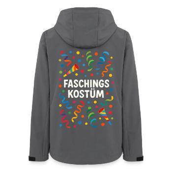 Faschingskostüm Fasching Kostüm Konfetti bunt  - Frauen Recycelte Softshelljacke von Stanley/Stella - Anthrazit - Hinten - AI Model Female 172 light (172cm)