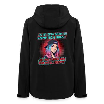 Anime für Intelligente – Lustiges Otaku Design - Frauen Recycelte Softshelljacke von Stanley/Stella - Schwarz - Hinten - AI Model Female 172 light (172cm)