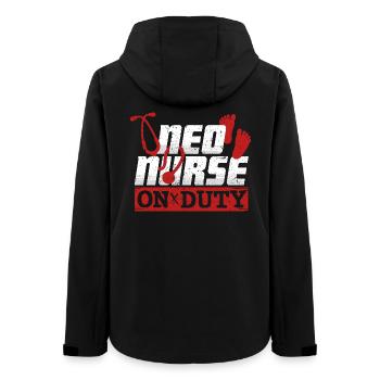 NICU Krankenschwester Neo Nurse On Duty - Frauen Recycelte Softshelljacke von Stanley/Stella - Schwarz - Hinten - AI Model Female 172 light (172cm)