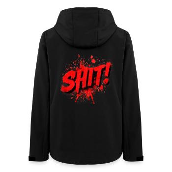 Shit Graffiti Splash - Frauen Recycelte Softshelljacke von Stanley/Stella - Schwarz - Hinten - AI Model Female 172 light (172cm)