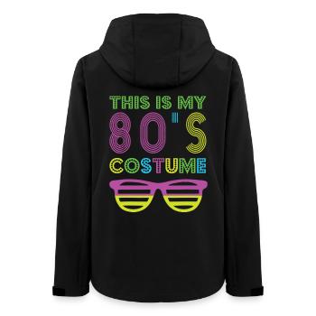 Style 80s Retro Party Outfit 80s - Women’s Recycled Softshell Jacket by Stanley/Stella - black - Back - AI Model Female 172 light (172cm)