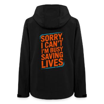 Oncology Nurse Sorry I Can't I'm Infusion Nurse - Frauen Recycelte Softshelljacke von Stanley/Stella - Schwarz - Hinten - AI Model Female 172 light (172cm)
