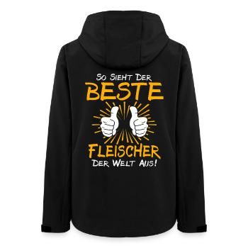 Idée cadeau boucher - Veste softshell femme recyclée Stanley/Stella - noir - Dos - AI Model Female 172 light (172cm)