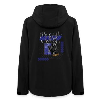 Graphisme de la version sombre de Murph Hero WOD Cross Training - Veste softshell femme recyclée Stanley/Stella - noir - Dos - AI Model Female 172 light (172cm)