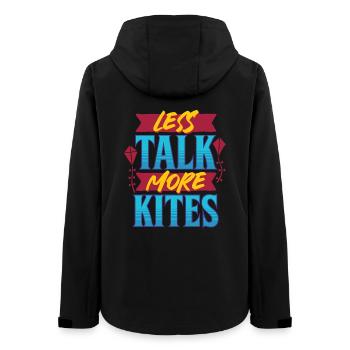 Drachen Drachensteigen Less Talk More Kites - Frauen Recycelte Softshelljacke von Stanley/Stella - Schwarz - Hinten - AI Model Female 172 light (172cm)
