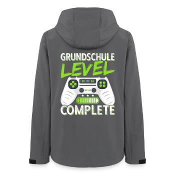 Grundschule Abschluss 2026 Grundschulabschluss - Frauen Recycelte Softshelljacke von Stanley/Stella - Anthrazit - Hinten - AI Model Female 172 light (172cm)