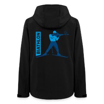 Biathlon Passion Liebhaber Geschenk - Frauen Recycelte Softshelljacke von Stanley/Stella - Schwarz - Hinten - AI Model Female 172 light (172cm)