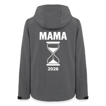 Mama 2026 – Der Countdown läuft - Frauen Recycelte Softshelljacke von Stanley/Stella - Anthrazit - Hinten - AI Model Female 172 light (172cm)