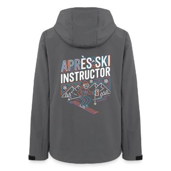 APRrès Moniteur de ski - Veste softshell femme recyclée Stanley/Stella - charbon - Dos - AI Model Female 172 light (172cm)