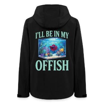 Aquarium Ich werde in meinem Offish-Aquarium sein - Frauen Recycelte Softshelljacke von Stanley/Stella - Schwarz - Hinten - AI Model Female 172 light (172cm)
