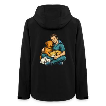 Veterinarian Veterinarian - Women’s Recycled Softshell Jacket by Stanley/Stella - black - Back - AI Model Female 172 light (172cm)
