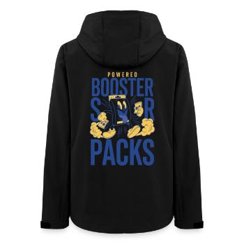 Powered Booster Packs Sammelkartensammler - Frauen Recycelte Softshelljacke von Stanley/Stella - Schwarz - Hinten - AI Model Female 172 light (172cm)
