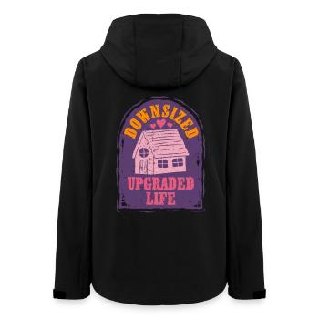 Tiny House - Women’s Recycled Softshell Jacket by Stanley/Stella - black - Back - AI Model Female 172 light (172cm)