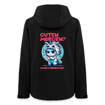 Einhorn Morgenmuffel Shirt Dünnes Eis - Veste softshell femme recyclée Stanley/Stella - noir - Dos - AI Model Female 172 light (172cm)
