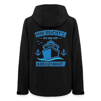 Kreuzfahrt 2026 Geschenk Idee - Frauen Recycelte Softshelljacke von Stanley/Stella - Schwarz - Hinten - AI Model Female 172 light (172cm)
