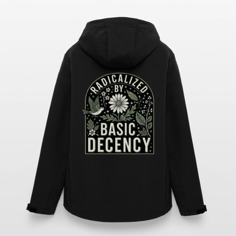 Radicalized by Basic Decency Statement Shirt Frauen Recycelte Softshelljacke von Stanley/Stella