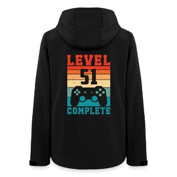 51st Birthday Level 51 Complete 51 Years Gamer - Women’s Recycled Softshell Jacket by Stanley/Stella - black - Back - AI Model Female 172 light (172cm)