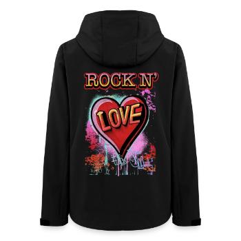 Rock'n Love - Frauen Recycelte Softshelljacke von Stanley/Stella - Schwarz - Hinten - AI Model Female 172 light (172cm)