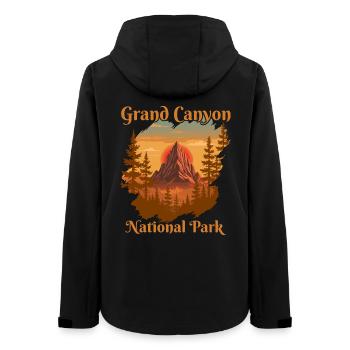 Grand Canyon Nationalpark - Frauen Recycelte Softshelljacke von Stanley/Stella - Schwarz - Hinten - AI Model Female 172 light (172cm)