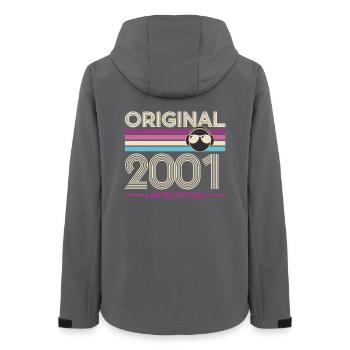 Original 2001 Limited Edition - Women’s Recycled Softshell Jacket by Stanley/Stella - anthracite - Back - AI Model Female 172 light (172cm)