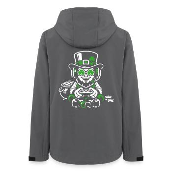 Irlandais : j’étais joueur de la Saint-Patrick - Veste softshell femme recyclée Stanley/Stella - charbon - Dos - AI Model Female 172 light (172cm)