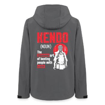  Kendo Instructor Japanese Martial Arts Training - Women’s Recycled Softshell Jacket by Stanley/Stella - anthracite - Back - AI Model Female 172 light (172cm)
