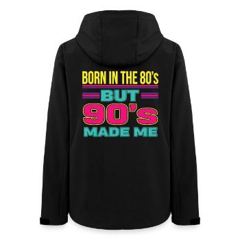Né dans les années 80 Mais les années 90 m’ont rendu rétro - Veste softshell femme recyclée Stanley/Stella - noir - Dos - AI Model Female 172 light (172cm)