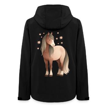 Étoiles de cheval - Veste softshell femme recyclée Stanley/Stella - noir - Dos - AI Model Female 172 light (172cm)