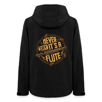 Piccoloist Sag niemals, es ist ein Flöteninstrument - Frauen Recycelte Softshelljacke von Stanley/Stella - Schwarz - Hinten - AI Model Female 172 light (172cm)