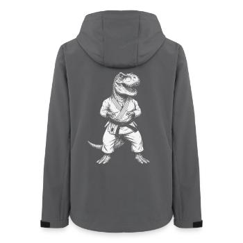 Judo Dinosaurier Judoka Kinder Jungen Kampfsport - Frauen Recycelte Softshelljacke von Stanley/Stella - Anthrazit - Hinten - AI Model Female 172 light (172cm)